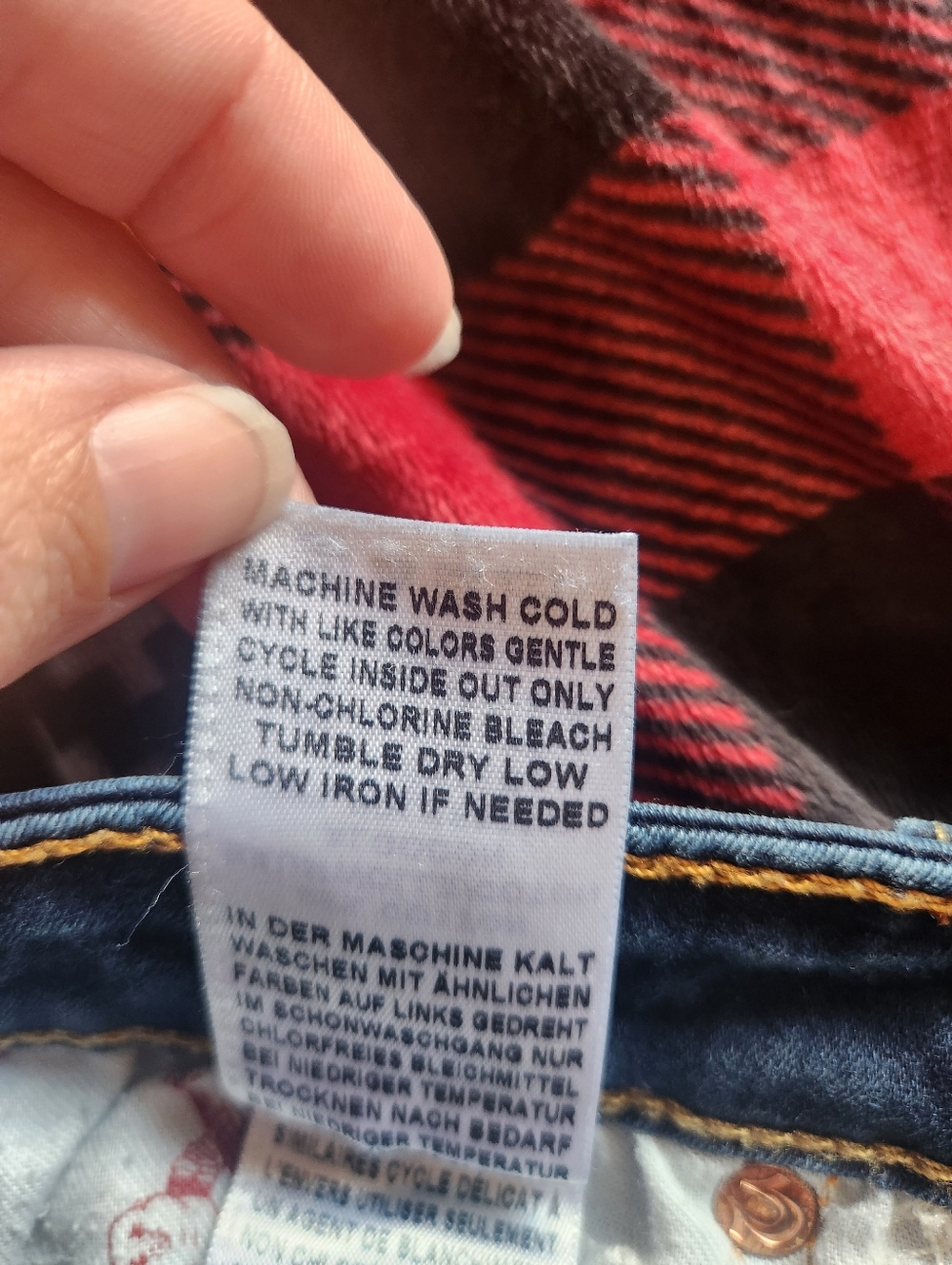 True Religion Curvy Skinny Jeans Dark Wash Horseshoe Super T Stitch 30 Like New - Picture 7 of 12